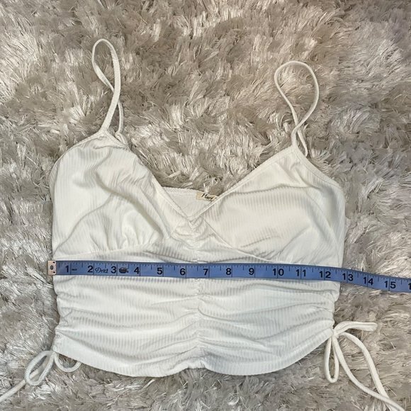 Heart Hips Ruched Detail Cami White Size M‎ RefFNB - Picture 10 of 10